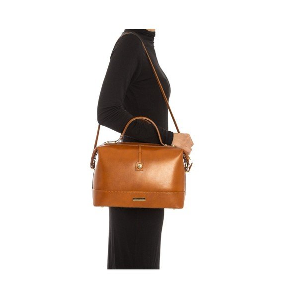 Kožená kabelka Anna Luchini 355L Cognac-image-4