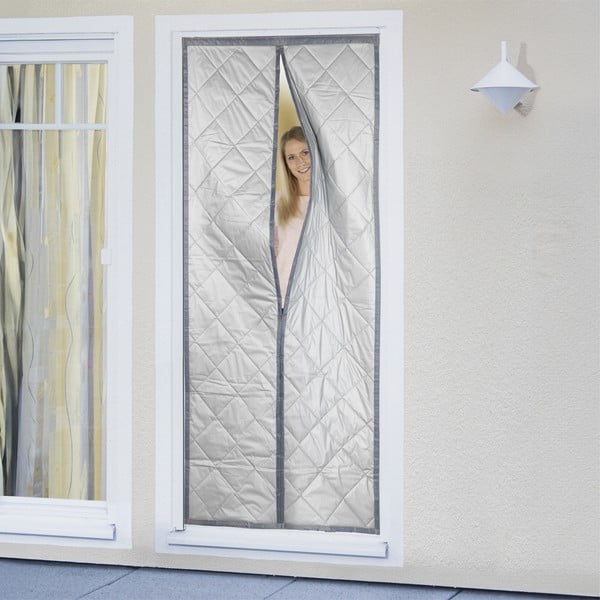 Termo závěs do dveří v šedo-stříbrné barvě 90x200 cm – Maximex-image-2