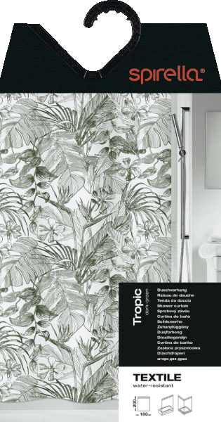 Sprchový závěs 180x200 cm Tropic – Spirella-image-4