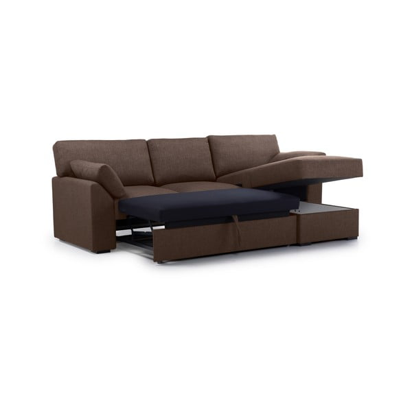 Hnědá rozkládací rohová pohovka (pravý roh) Janson – Scandic-image-3