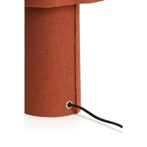 Stolní lampa v cihlové barvě s textilním stínidlem (výška 50 cm) Musaby – Light & Living-image-2