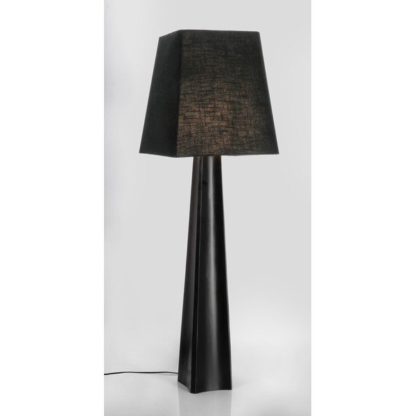 Černá stojací lampa s textilním stínidlem (výška 151 cm) Tripura – Bizzotto-image-2