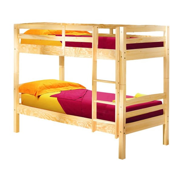 Dřevěná rozložitelná patrová postel 13Casa Ricky, 90 x 190 cm