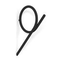 Černý nástěnný kovový háček Tuba L – Spinder Design