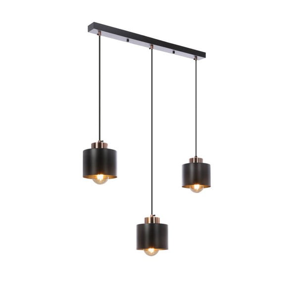 Černé kovové závěsné svítidlo 12x64 cm Olena – Candellux Lighting-image-1