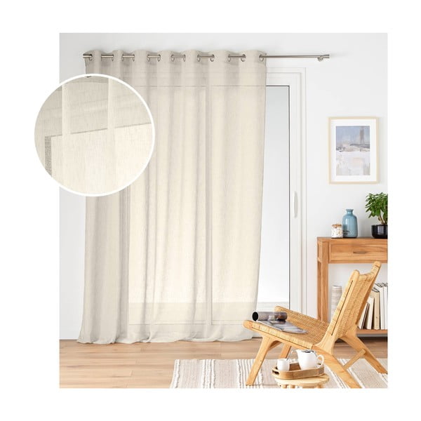 Záclona v přírodní barvě 240x240 cm Carlin – douceur d'intérieur-image-3
