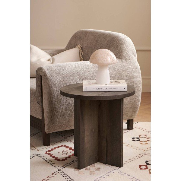 Kulatý odkládací stolek z MDF ø 50 cm Poppy – Ellos Home-image-1