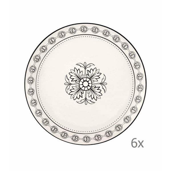 Sada 6 porcelánových dezertních talířů Mia Libre Pasta, ⌀ 21 cm