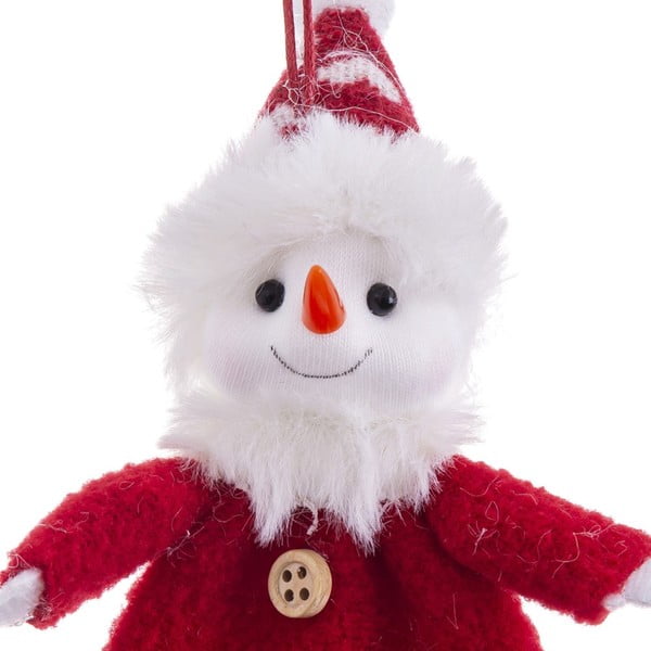 Textilní vánoční ozdoba 17 cm Snowman – Casa Selección-image-1