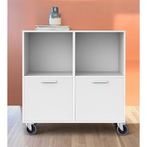 Bílá pojízdná komoda Keep by Hammel-image-1