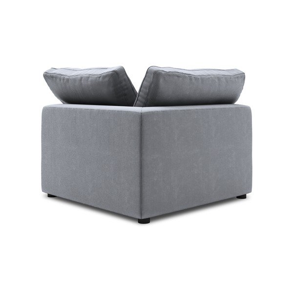 Šedá oboustranná rohová část modulární manšestrové pohovky Windsor & Co Sofas Galaxy-image-2