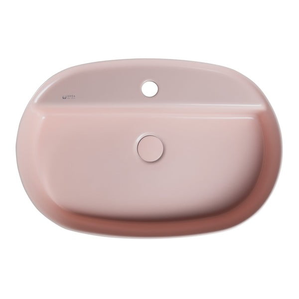 Růžové keramické umyvadlo 60x40 cm Infinity Oval – Sapho-image-2