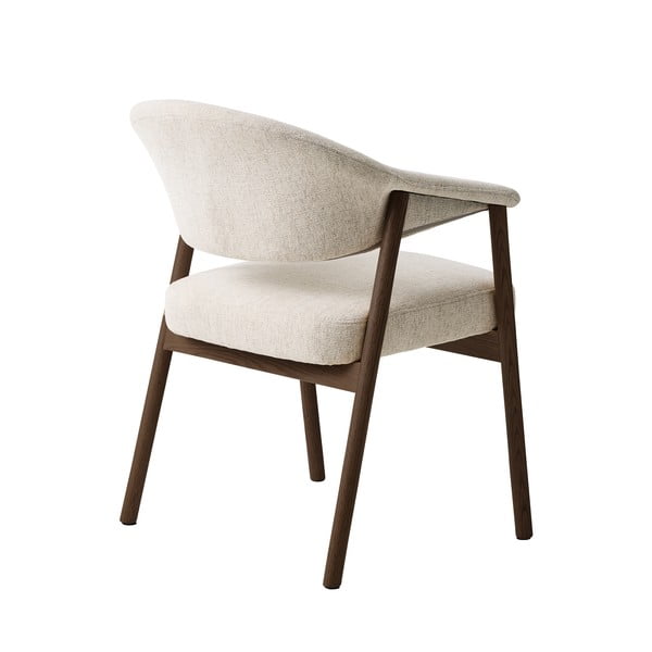 Krémová jídelní křesla v sadě 2 ks s područkami z dubového dřeva Elk – Unique Furniture-image-4