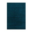 Tmavě modrý ručně tkaný vlněný koberec 120x170 cm Textured Wool Border – Flair Rugs