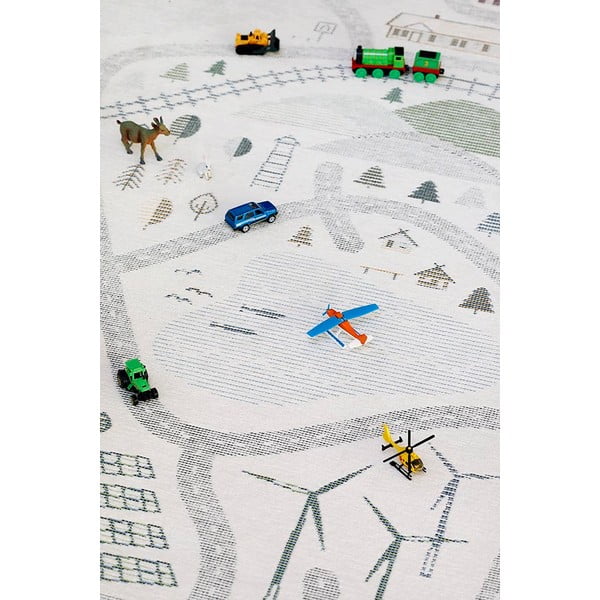 Bílý oboustranný dětský koberec Narma Ülejõe, 160 x 230 cm-image-1