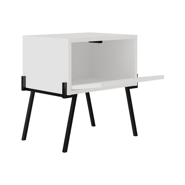 Bílý noční stolek Naive – Kalune Design-image-2