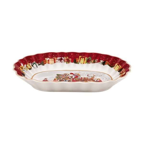Porcelánový servírovací talíř s vánočním motivem Villeroy & Boch, 30 x 19,8 cm-image-2