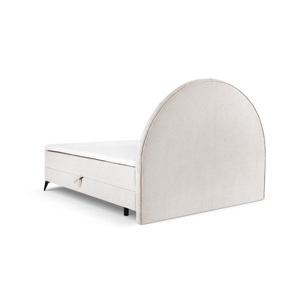 Béžová boxspring postel s úložným prostorem 180x200 cm Sunset – Cosmopolitan Design-image-3