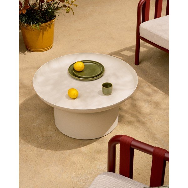 Kovový kulatý zahradní konferenční stolek ø 70 cm Arcola – Kave Home-image-2