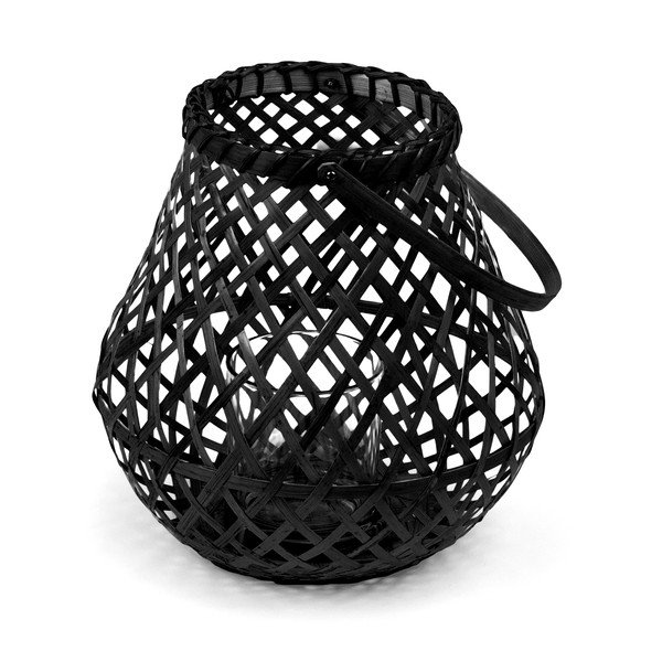 Černá bambusová lucerna Compactor Bamboo Lantern, ⌀ 25 cm-image-4