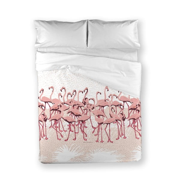 Povlečení Flamingo Flock Pink, 240x220 cm