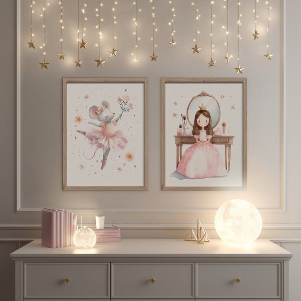 Dětský obrázek 30x40 cm Mouse Ballerina – Styler-image-2