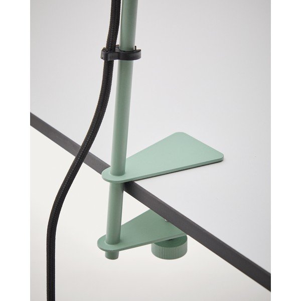 Zelená kovová stolní lampa s klipem (výška 51 cm) Jula – Kave Home-image-4