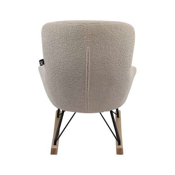 Béžové houpací dětské křesílko z textilie bouclé Rocky – Vipack-image-4