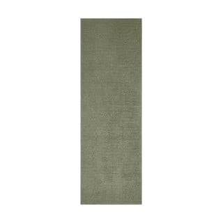 Tmavě zelený běhoun Mint Rugs Supersoft, 80 x 250 cm