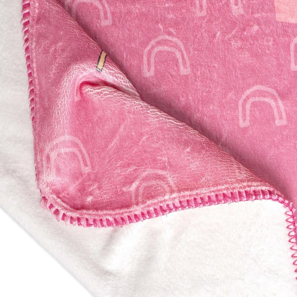 Růžová dětská deka z mikrovlákna 140x110 cm Hola – Moshi Moshi-image-3