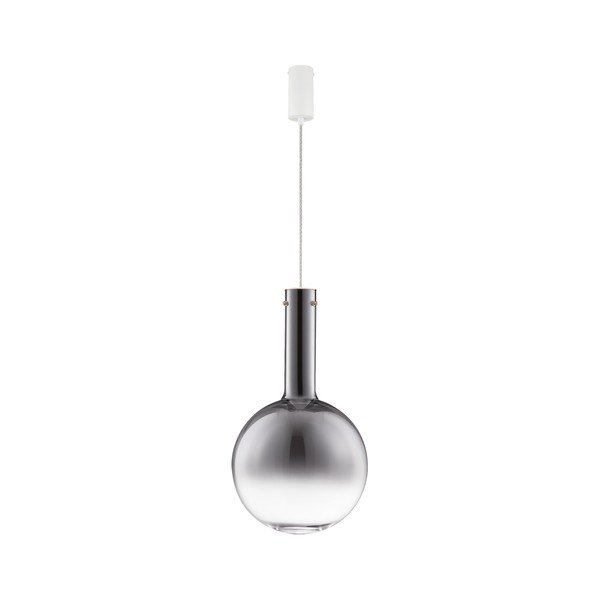 Šedé skleněné LED stmívatelné závěsné svítidlo ø 30 cm Nostos – Nova Luce