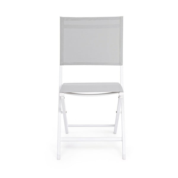 Bílá kovová zahradní židle Elin   – Bizzotto-image-2