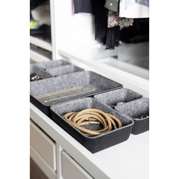 Set 7 šedých organizérů Wenko-image-1