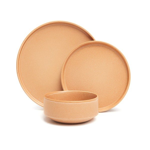 12dílná sada cihlově oranžového kameninového nádobí Bonami Selection Malia