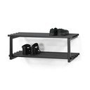 Černý kovový závěsný botník 71x26x34 cm Marco – Spinder Design