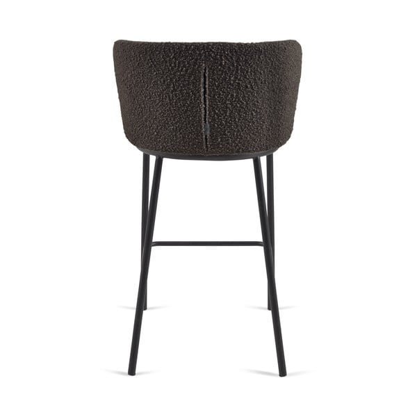 Černá barová židle (výška sedáku 65 cm) Ciselia – Kave Home-image-3