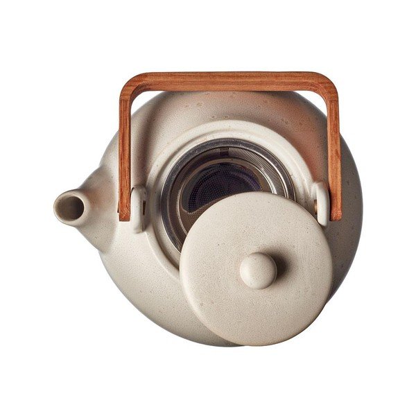 Béžová konvice na čaj z kameniny 1.2 l Stentøj - Bitz-image-4