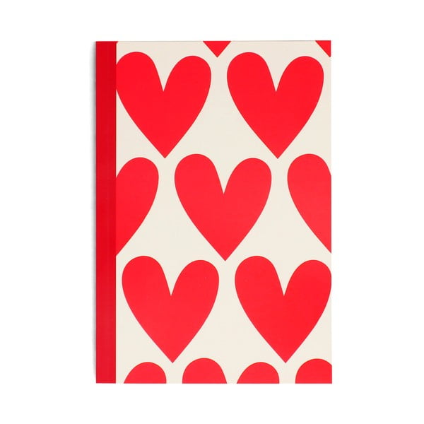 Zápisník 60 str. formát A5 Hearts – Rex London