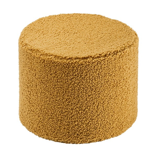 Hnědý dětský puf z textilie bouclé – Wigiwama