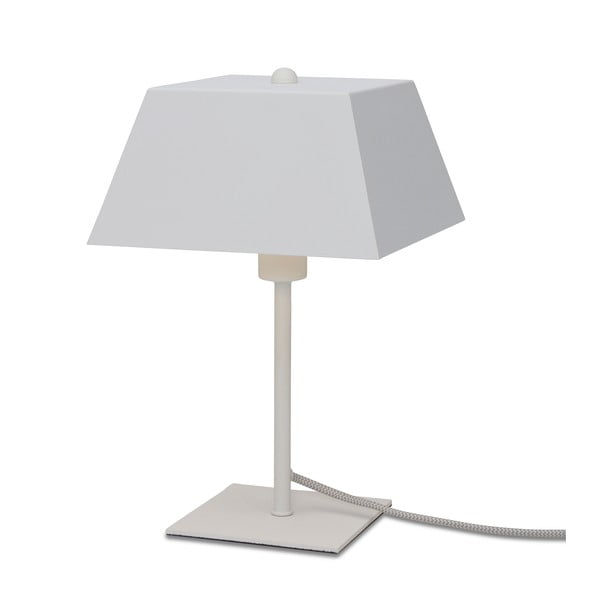 Bílá stolní lampa s kovovým stínidlem (výška 31 cm) Perth – it's about RoMi