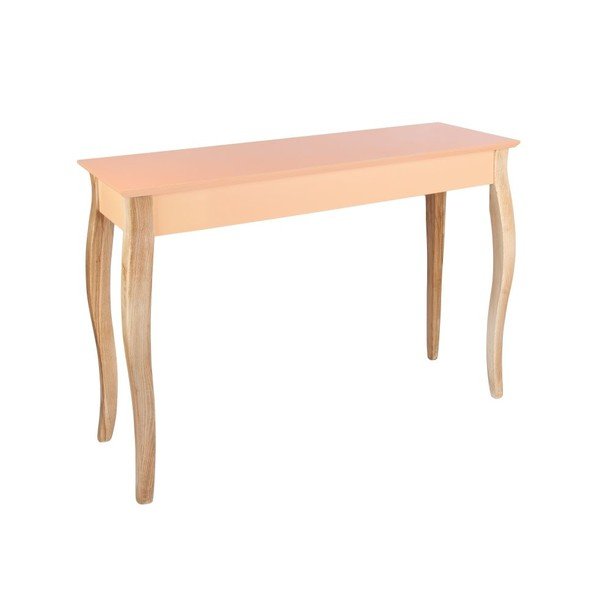 Odkládací konzolový stolek Dressing Table 105x74 cm, lososový-image-2