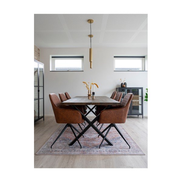 Světle hnědé čalouněné jídelní křeslo Harbo – House Nordic-image-3