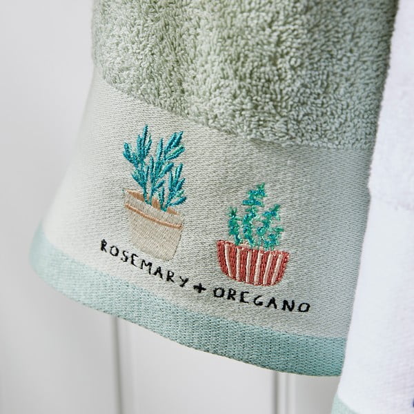 Bavlněné utěrky v sadě 4 ks 40x60 cm Kitchen Mixed Herbs – Catherine Lansfield-image-3