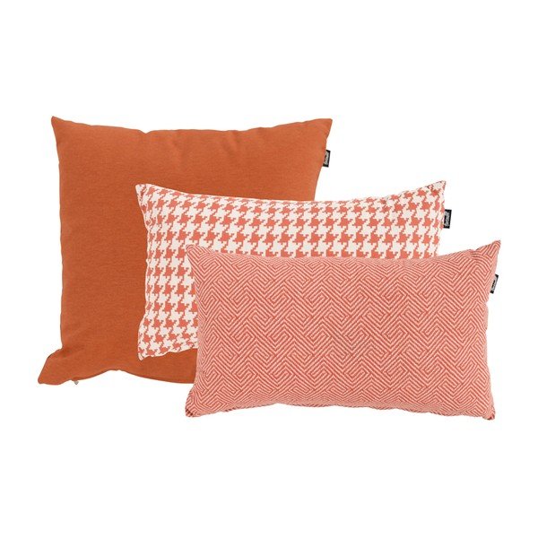 Oranžovo-bílý venkovní polštář Hartman Poule, 30 x 50 cm-image-1