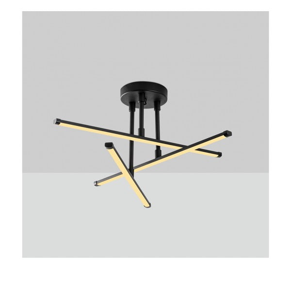 Černé LED stropní svítidlo 26x51 cm Umut – Opviq lights-image-2