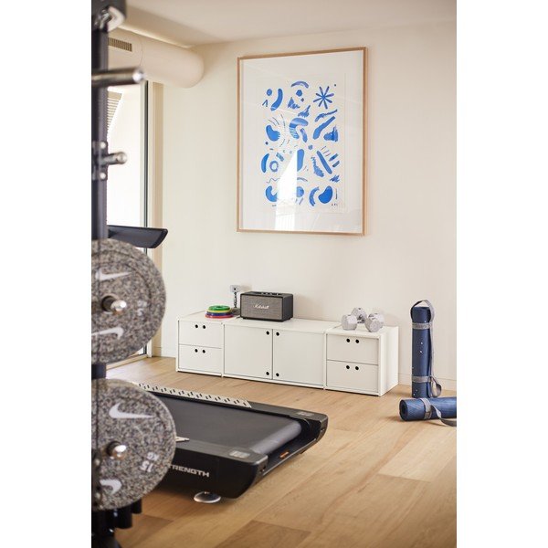 Krémový TV stolek 157x42x40 cm Wally – Teulat-image-1