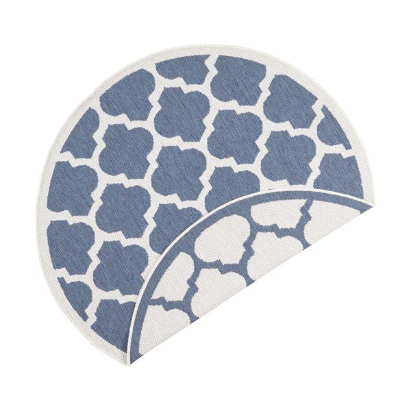 Modro-krémový venkovní koberec NORTHRUGS Palermo, ⌀ 200 cm-image-2