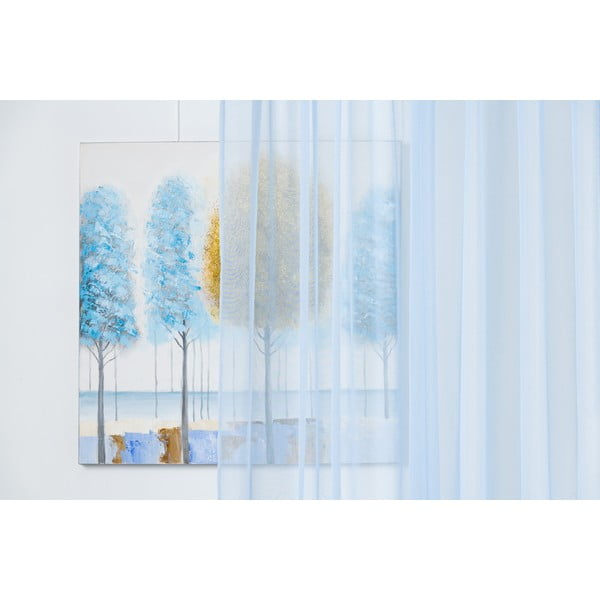 Modrá záclona 140x245 cm Voile – Mendola Fabrics-image-2