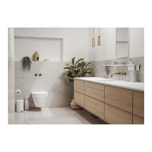 Bílá kovová WC štětka Rim - Zone-image-1