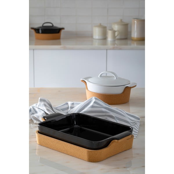 Bílá/hnědá mísa z kameniny Ensemble – Casafina-image-2